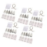 24 Set Baby Bottle Opener Zinc Alloy Cute Baby Bottle Shaped Bottle Opener Baby Shower Return Gift for Baby Shower Party Silver - Front View