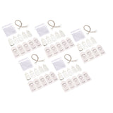 24 Set Baby Bottle Opener Zinc Alloy Cute Baby Bottle Shaped Bottle Opener Baby Shower Return Gift for Baby Shower Party Silver - Top-Down View