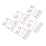24 Set Baby Bottle Opener Zinc Alloy Cute Baby Bottle Shaped Bottle Opener Baby Shower Return Gift for Baby Shower Party Silver - Rear View