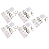 24 Set Baby Bottle Opener Zinc Alloy Cute Baby Bottle Shaped Bottle Opener Baby Shower Return Gift for Baby Shower Party Silver - Close-Up Angle