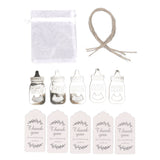 24 Set Baby Bottle Opener Zinc Alloy Cute Baby Bottle Shaped Bottle Opener Baby Shower Return Gift for Baby Shower Party Silver - Extra Image