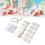 24 Set Baby Bottle Opener Zinc Alloy Cute Baby Bottle Shaped Bottle Opener Baby Shower Return Gift for Baby Shower Party Silver - Extra Image