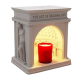 Candle Warmer Lamp Dimmable Decorative Palace Building Design Aroma Candle Melting Light for Bedroom CN Plug Candle Melting Lamp
