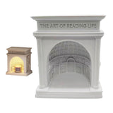 Candle Warmer Lamp Dimmable Decorative Palace Building Design Aroma Candle Melting Light for Bedroom CN Plug Candle Melting Lamp - Top-Down View