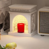 Candle Warmer Lamp Dimmable Decorative Palace Building Design Aroma Candle Melting Light for Bedroom CN Plug Candle Melting Lamp
