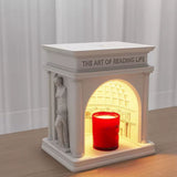 Candle Warmer Lamp Dimmable Decorative Palace Building Design Aroma Candle Melting Light for Bedroom CN Plug Candle Melting Lamp