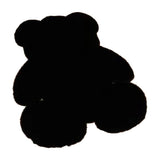 Cute Bedroom Rug Soft Bear Shaped Shaggy Floor Mat for Kids Teen Girls Room Floor Living Room Black 45x60
