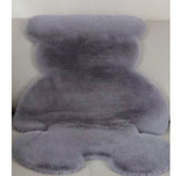 Cute Bedroom Rug Soft Bear Shaped Shaggy Floor Mat for Kids Teen Girls Room Floor Living Room Gray 45x60