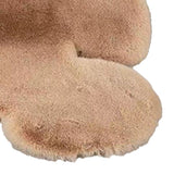 Cute Bedroom Rug Soft Bear Shaped Shaggy Floor Mat for Kids Teen Girls Room Floor Living Room Khaki 45x60 - Extra Image
