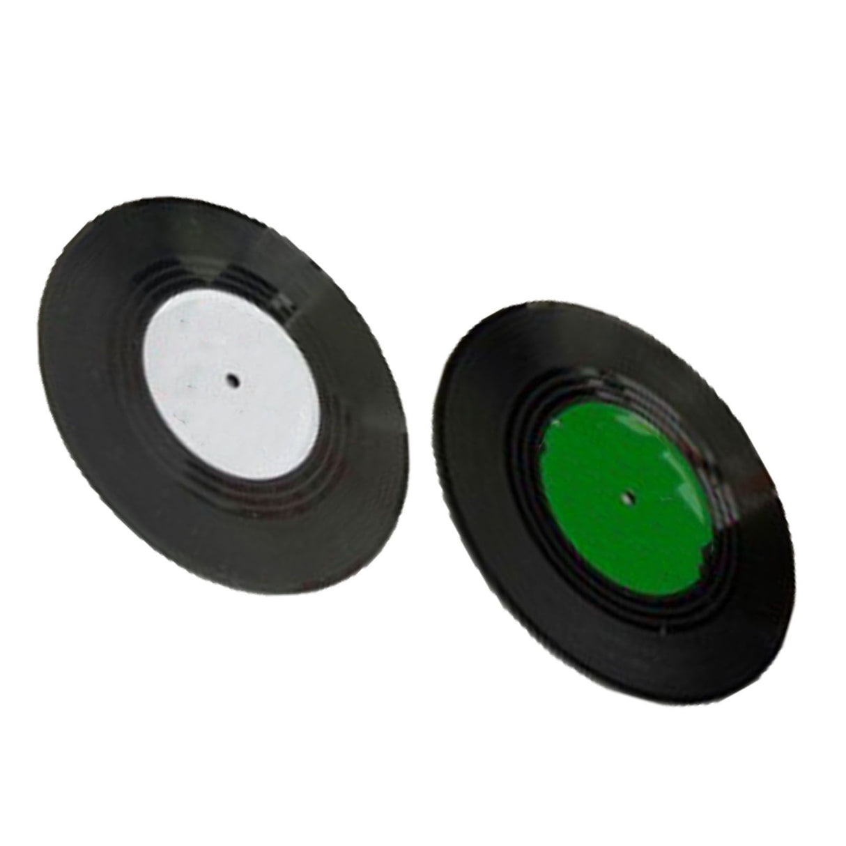 2pcs Record Coasters Retro Funny Unique Recordings Disk Coasters for Drink Bars Coffee