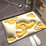 Diatomaceous Earth Floor Mat 3D Visual Water Absorbent Fast Drying Floor Mat for Bathroom H4 - 45-Degree Angle