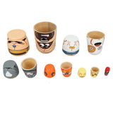 6PCS Dog Nesting Dolls Wooden Handmade Decorative Russian Nesting Doll Toy for Kids Christmas Birthday Wishing Gift - Extra Image