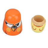 6PCS Dog Nesting Dolls Wooden Handmade Decorative Russian Nesting Doll Toy for Kids Christmas Birthday Wishing Gift