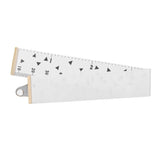 Kids Growth Chart Accurate Baby Height Growth Chart Ruler Removable Canvas Wall Hanging Measurement Chart for Home Triangle - Top-Down View