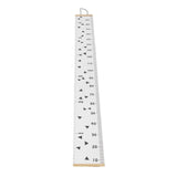 Kids Growth Chart Accurate Baby Height Growth Chart Ruler Removable Canvas Wall Hanging Measurement Chart for Home Triangle - 45-Degree Angle