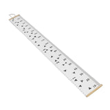 Kids Growth Chart Accurate Baby Height Growth Chart Ruler Removable Canvas Wall Hanging Measurement Chart for Home Triangle - Rear View