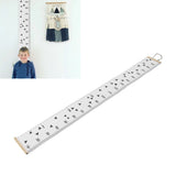 Kids Growth Chart Accurate Baby Height Growth Chart Ruler Removable Canvas Wall Hanging Measurement Chart for Home Triangle - Extra Image