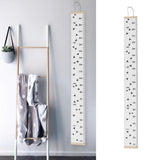 Kids Growth Chart Accurate Baby Height Growth Chart Ruler Removable Canvas Wall Hanging Measurement Chart for Home Triangle - Extra Image