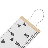 Kids Growth Chart Accurate Baby Height Growth Chart Ruler Removable Canvas Wall Hanging Measurement Chart for Home Triangle - Extra Image