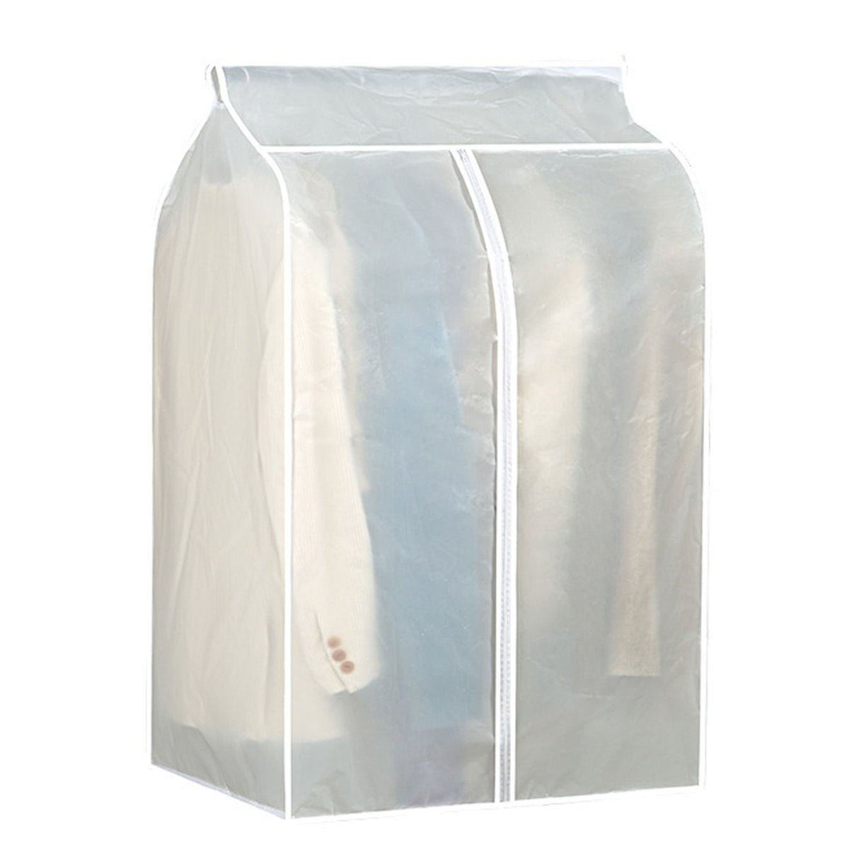 Super Large Transparent 3D Zipper Clothes Dust Cover Wardrobe Storage Bag Waterproof Dustproof Suit Coat Protector 120x100x50cm