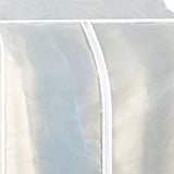 Super Large Transparent 3D Zipper Clothes Dust Cover Wardrobe Storage Bag Waterproof Dustproof Suit Coat Protector 120x100x50cm - Low Angle
