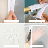 Super Large Transparent 3D Zipper Clothes Dust Cover Wardrobe Storage Bag Waterproof Dustproof Suit Coat Protector 120x100x50cm