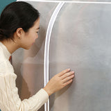 Super Large Transparent 3D Zipper Clothes Dust Cover Wardrobe Storage Bag Waterproof Dustproof Suit Coat Protector 120x100x50cm - Extra Image