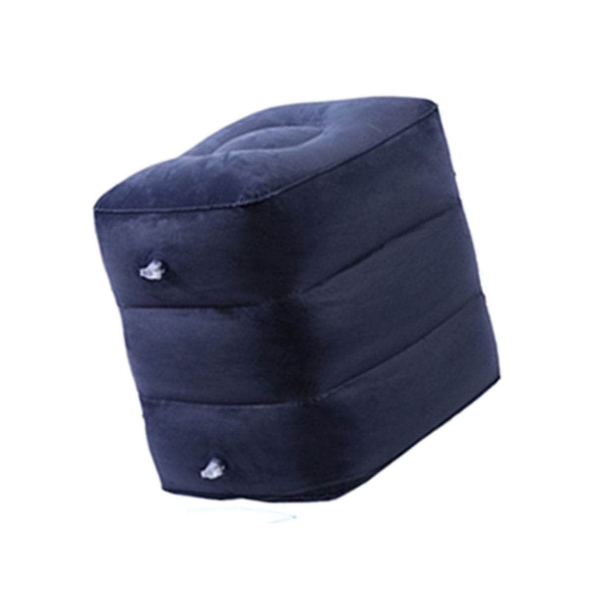 7pcs Inflatable Travel Foot Rest Pillow Height Adjustable 3 Layers Kids Airplane Bed for Airplane Car Bus Travel Navy Blue