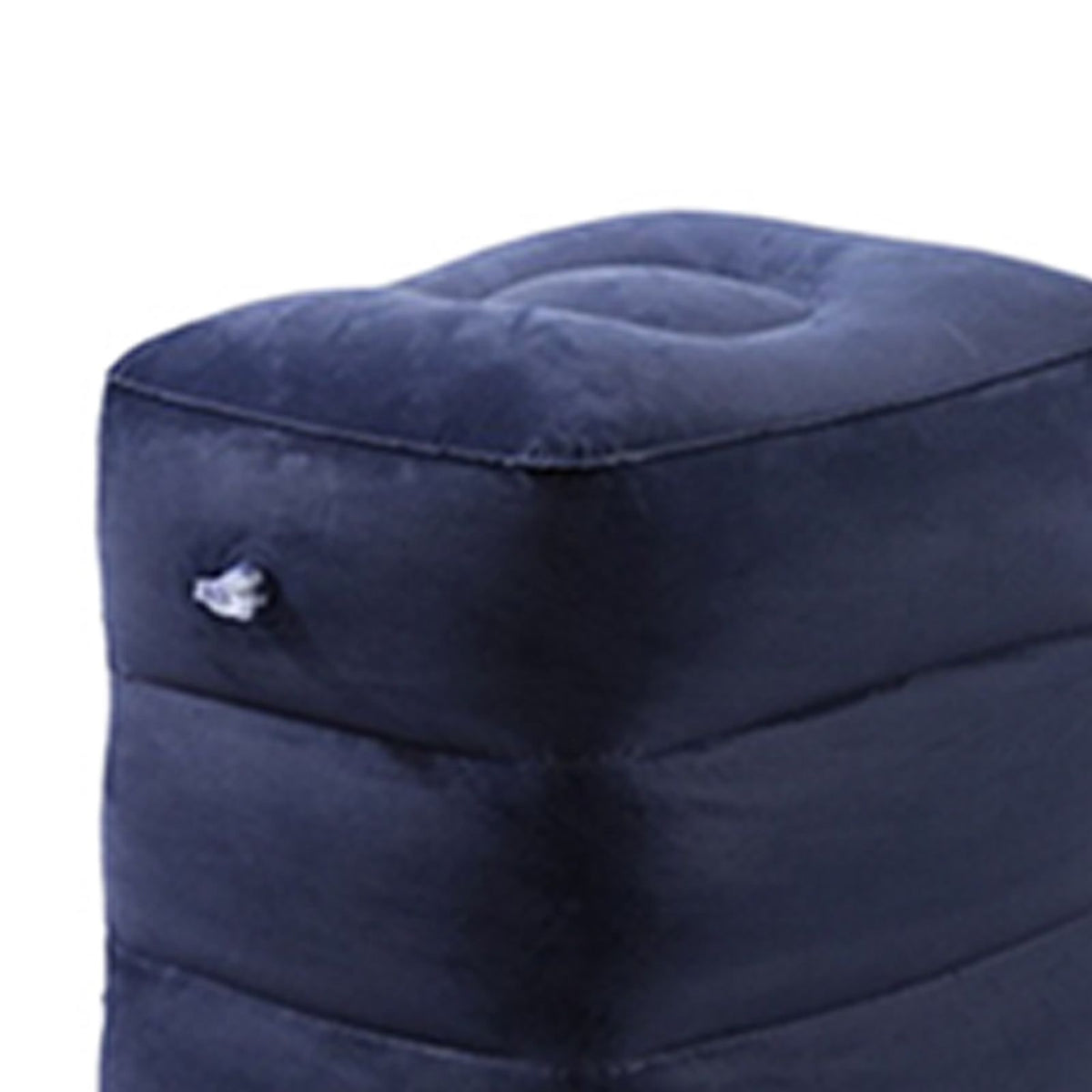 7pcs Inflatable Travel Foot Rest Pillow Height Adjustable 3 Layers Kids Airplane Bed for Airplane Car Bus Travel Navy Blue