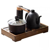 Induction Cooker Wood Frame Minimalist Stable Embedded Electric Tea Stove Base Frame for Tea Cooking Accessories - Extra Image