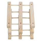 Wine Rack Wood Stackable Modular Wine Rack Wine Holder Free Standing For Kitchen Bar Countertop 6 Bottle