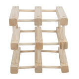 Wine Rack Wood Stackable Modular Wine Rack Wine Holder Free Standing For Kitchen Bar Countertop 6 Bottle - 45-Degree Angle