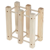 Wine Rack Wood Stackable Modular Wine Rack Wine Holder Free Standing For Kitchen Bar Countertop 6 Bottle