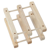 Wine Rack Wood Stackable Modular Wine Rack Wine Holder Free Standing For Kitchen Bar Countertop 6 Bottle