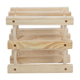 Wine Rack Wood Stackable Modular Wine Rack Wine Holder Free Standing For Kitchen Bar Countertop 6 Bottle