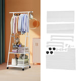 Clothing Garment Rack Multifunctional Triangular Movable Multi Layer Storage Heavy Duty Clothing Rack for Bedroom