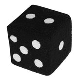 Foot Stool Soft Comfortable Simple Warm Sturdy Base Cube Stool for Home Living Room Bedroom Black 20x20x20cm