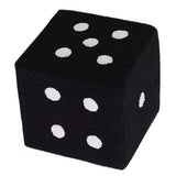 Foot Stool Soft Comfortable Simple Warm Sturdy Base Cube Stool for Home Living Room Bedroom Black 20x20x20cm - Extra Image