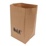 Paper Bag Water Washing Large Capacity Grocery Storage Kraft Paper Bag for Home Kitchen Extra Large Size HOLA Pattern