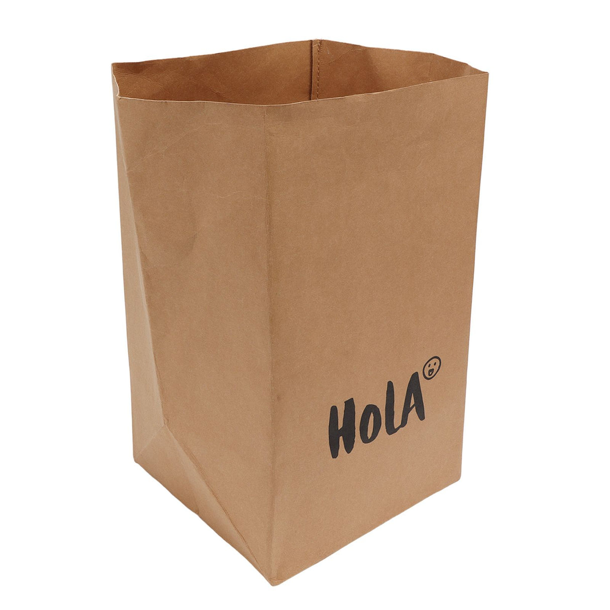 Paper Bag Water Washing Large Capacity Grocery Storage Kraft Paper Bag for Home Kitchen Extra Large Size HOLA Pattern