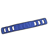 Seniors Bed Transfer Sling Labor Saving Widened Breathable Elderly Lift Turning Belt with Padded Handle for Patient Blue - Front View