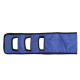 Seniors Bed Transfer Sling Labor Saving Widened Breathable Elderly Lift Turning Belt with Padded Handle for Patient Blue - Rear View