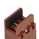 4pcs Adjustable Furniture Risers with Screw Clamp Rubber Bed Couch Risers for Heavy Duty Furniture Brown