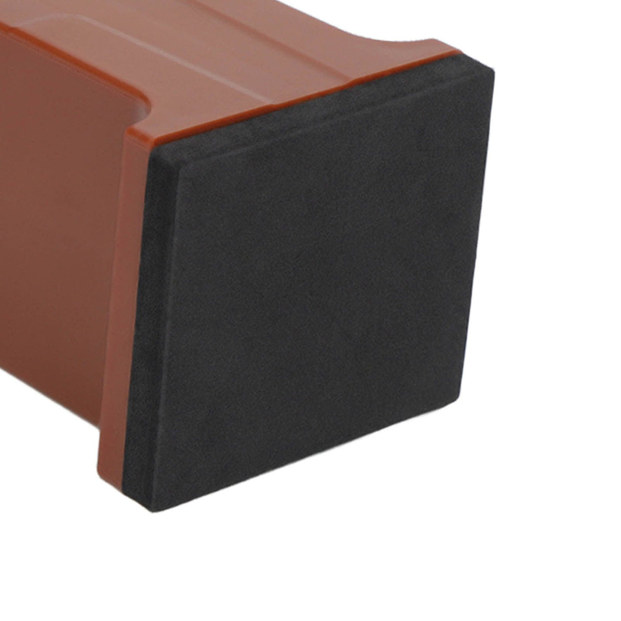 4pcs Adjustable Furniture Risers with Screw Clamp Rubber Bed Couch Risers for Heavy Duty Furniture Brown