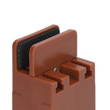 4pcs Adjustable Furniture Risers with Screw Clamp Rubber Bed Couch Risers for Heavy Duty Furniture Brown - Extra Image