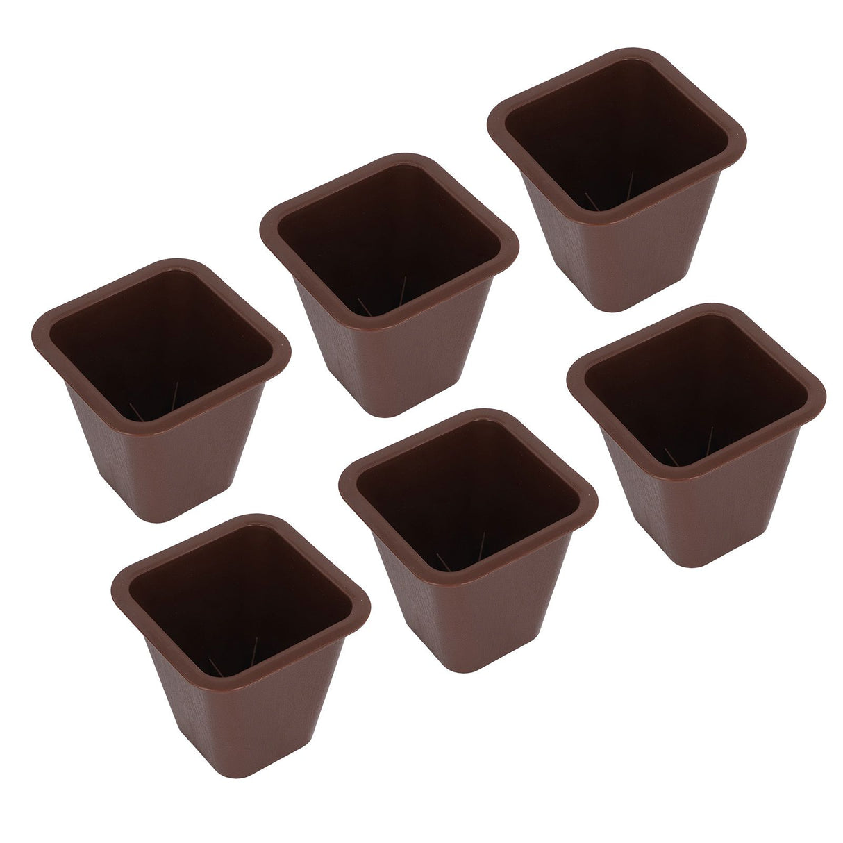 6 Pcs Furniture Risers Plastic Antislip Bed Risers Wood Grain for Storage Desk Sofa Chair Washing Machine