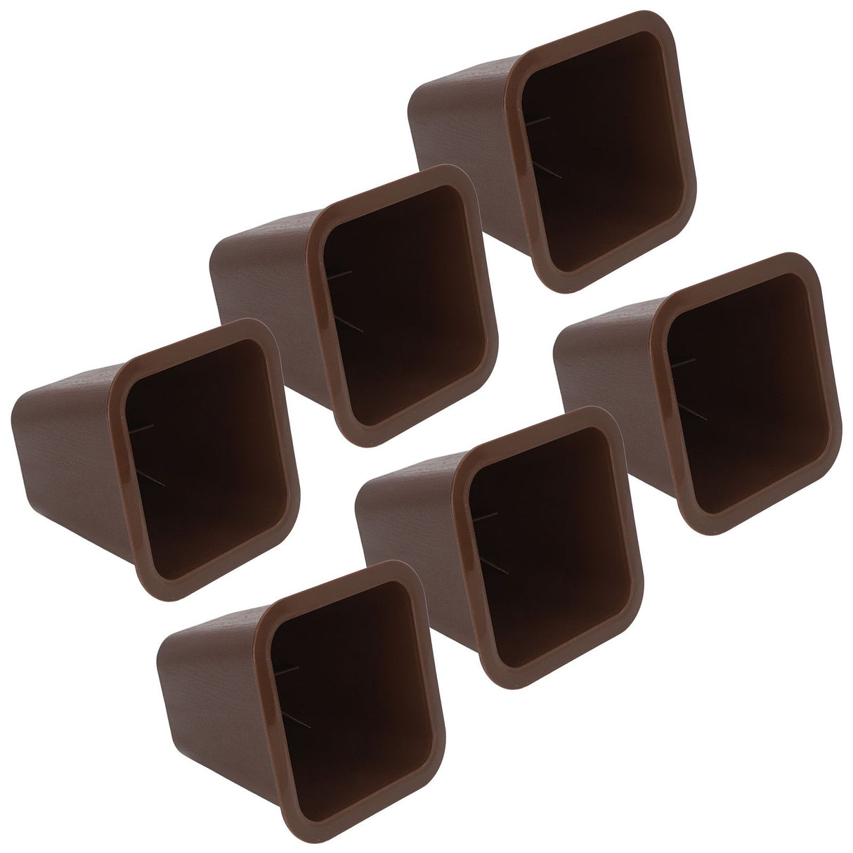 6 Pcs Furniture Risers Plastic Antislip Bed Risers Wood Grain for Storage Desk Sofa Chair Washing Machine