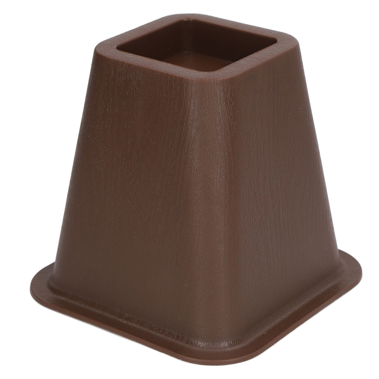 6 Pcs Furniture Risers Plastic Antislip Bed Risers Wood Grain for Storage Desk Sofa Chair Washing Machine