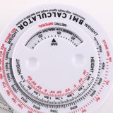 Round BMI Measuring Tape Automatic Retractable Waistline Tape Calculator Portable Health Tape Measures Tools White - Extra Image