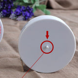 Round BMI Measuring Tape Automatic Retractable Waistline Tape Calculator Portable Health Tape Measures Tools White